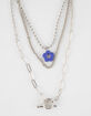 FULL TILT Layered Ball Chain Flower Necklace image number 2