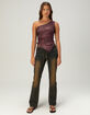 WEST OF MELROSE Low Rise Lace Up Womens Bootcut Jeans image number 1