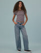 RSQ Double Button Girls Wide Leg Jeans image number 1