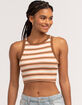 RSQ Stripe Womens Muscle Tank Top image number 1