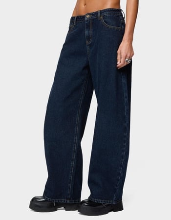 EDIKTED Jillian Low Rise Oversized Barrel Jeans Alternative Image