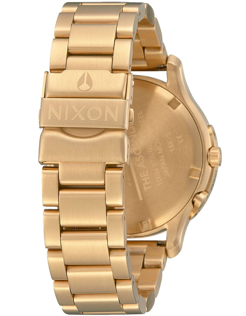 NIXON Ascender All Gold & Blue Sunray Watch image number 2