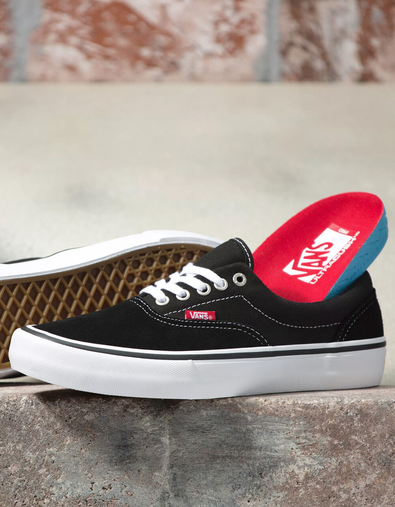 VANS Era Pro Mens Black & White Shoes image number 1