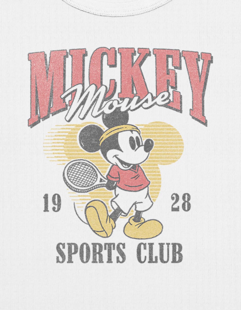 DISNEY Mickey Mouse Sports Club Womens Baby Tee image number 1