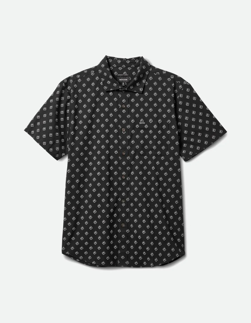 BRIXTON Charter Print Mens Button Up Shirt image number 1