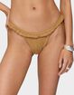 EDIKTED Gilda Faux Suede Bikini Bottoms image number 1