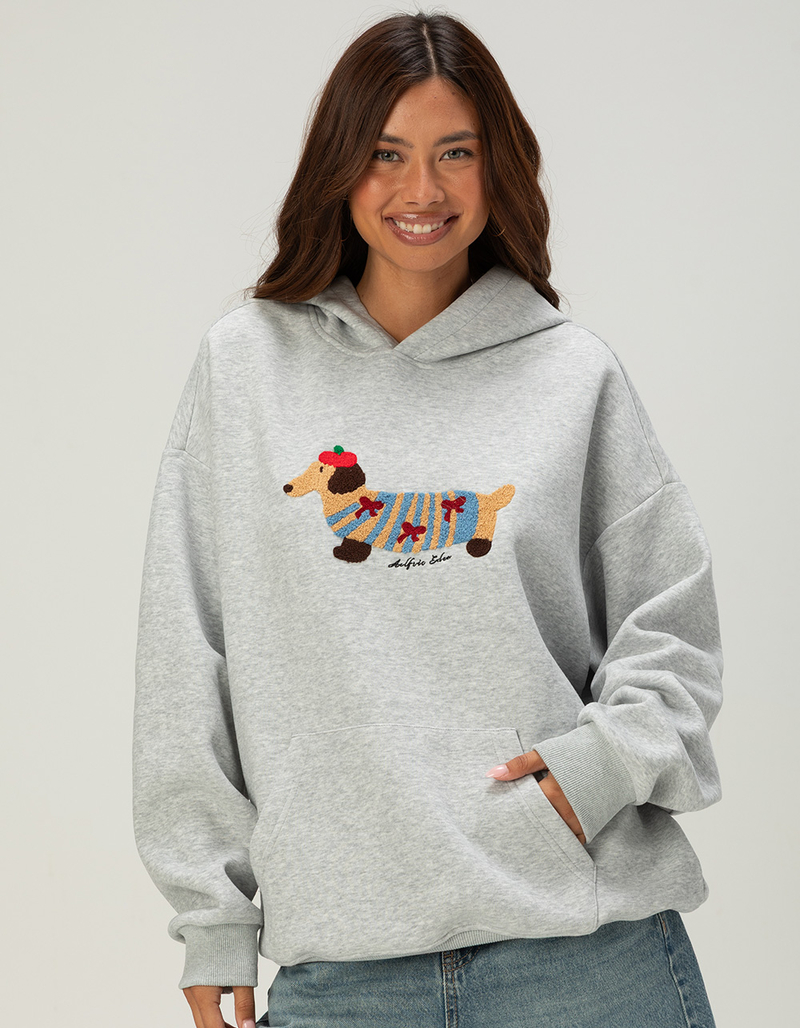 AELFRIC EDEN Cartoon Dog Womens Oversized Hoodie image number 0