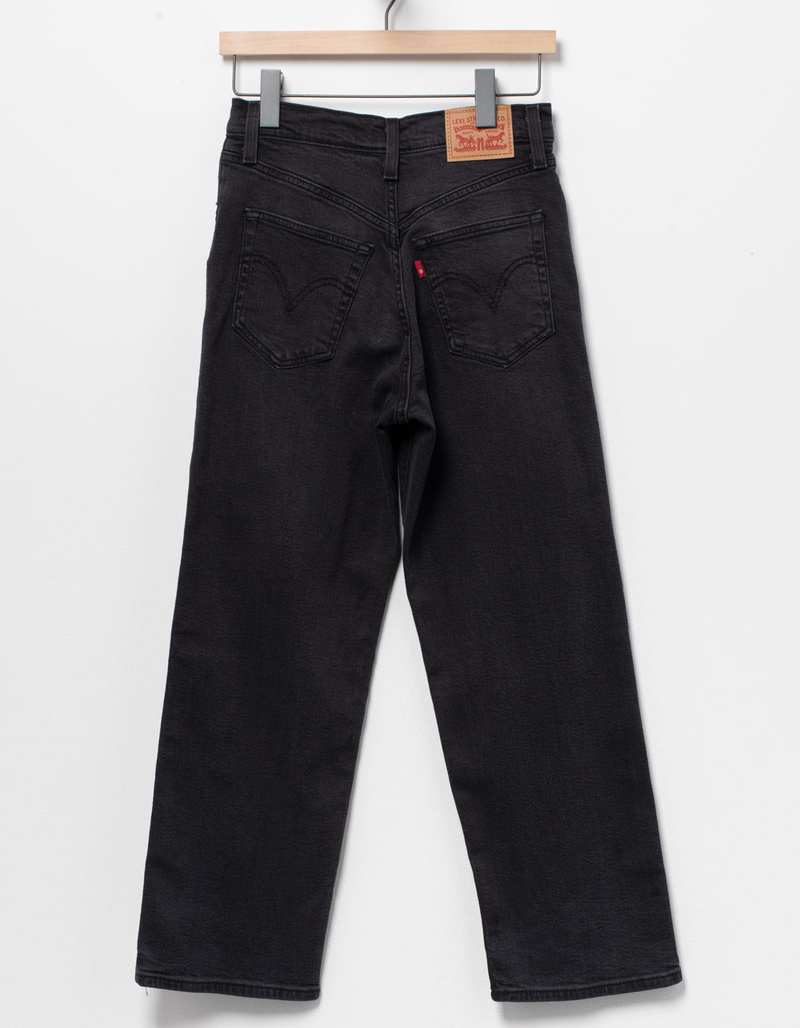 LEVI'S Ribcage Straight Ankle Womens Jeans - Black Rinse image number 5