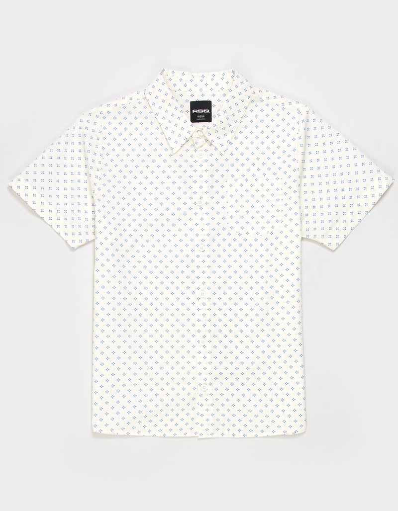 RSQ Boys Ditsy Print Button Up Shirt image number 1