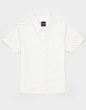 RSQ Boys Ditsy Print Button Up Shirt Alternative Image
