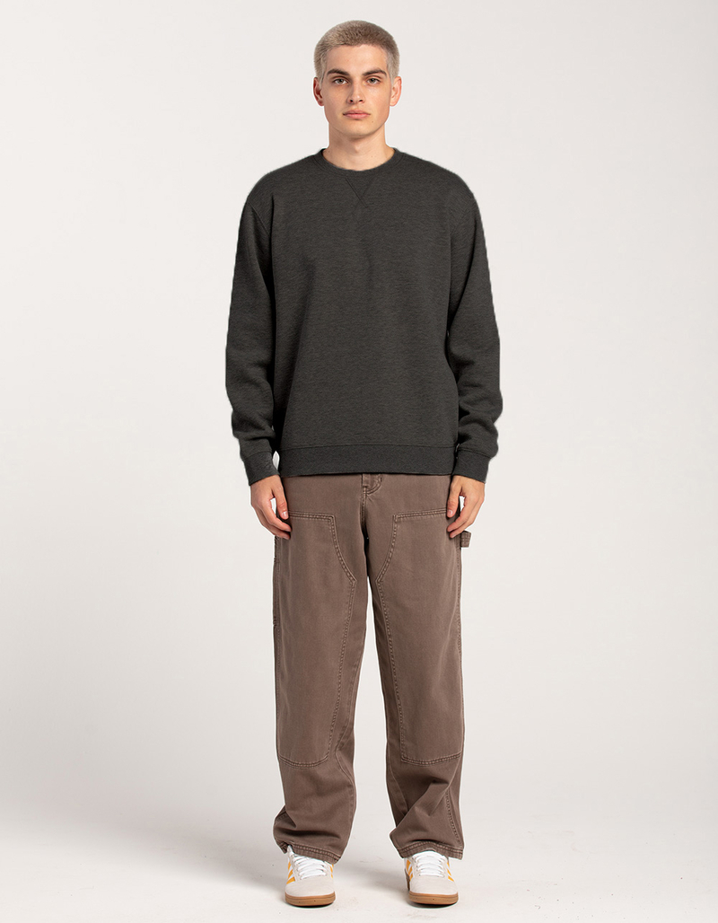 RSQ Mens Solid Crew Neck Fleece Sweatshirt image number 4