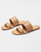 SODA Double Strap Womens Sand Slide Sandals image number 1