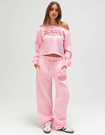 VON DUTCH Off The Shoulder Womens Sweatshirt Alternative Image