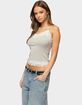 EDIKTED Vieve Contrast Lacey Tank Top image number 2