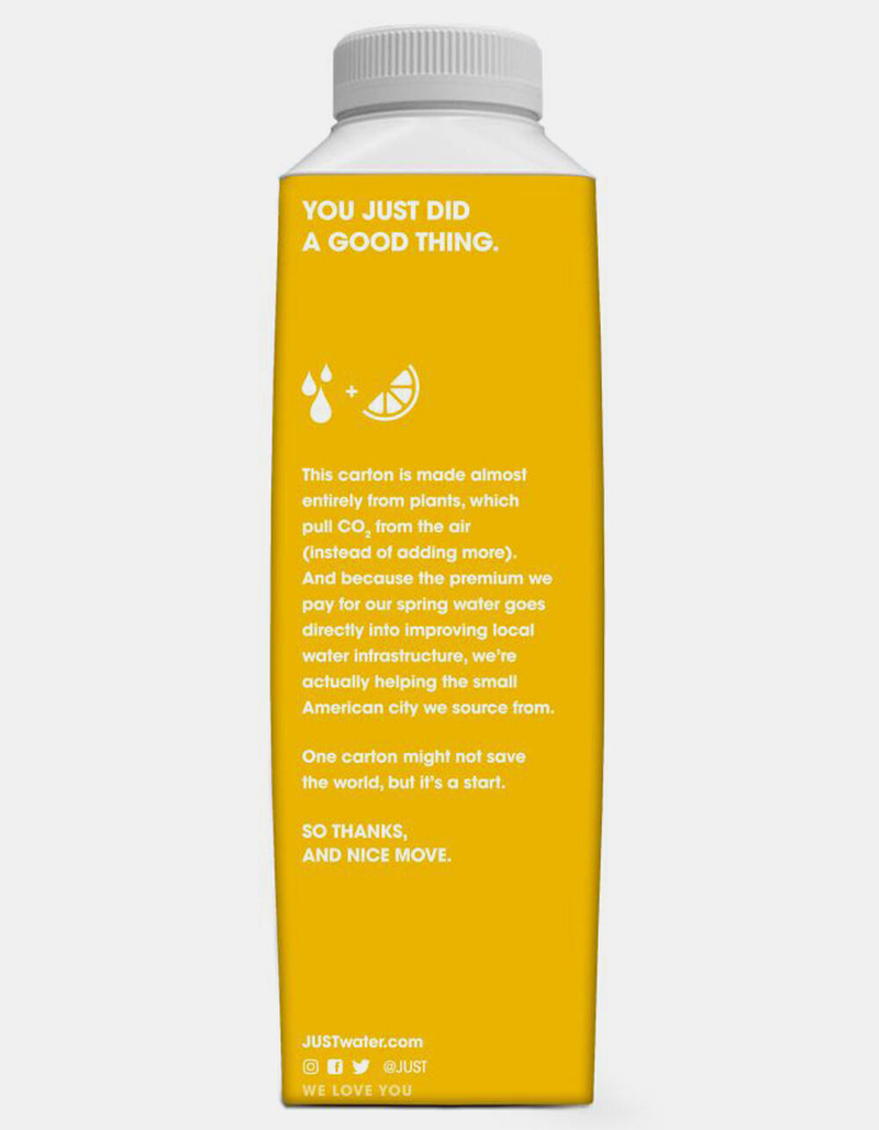 JUST WATER Organic Lemon Spring Water image number 3