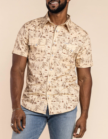 SENDERO PROVISIONS CO. Serape Mens Pearl Snap Shirt Alternative Image