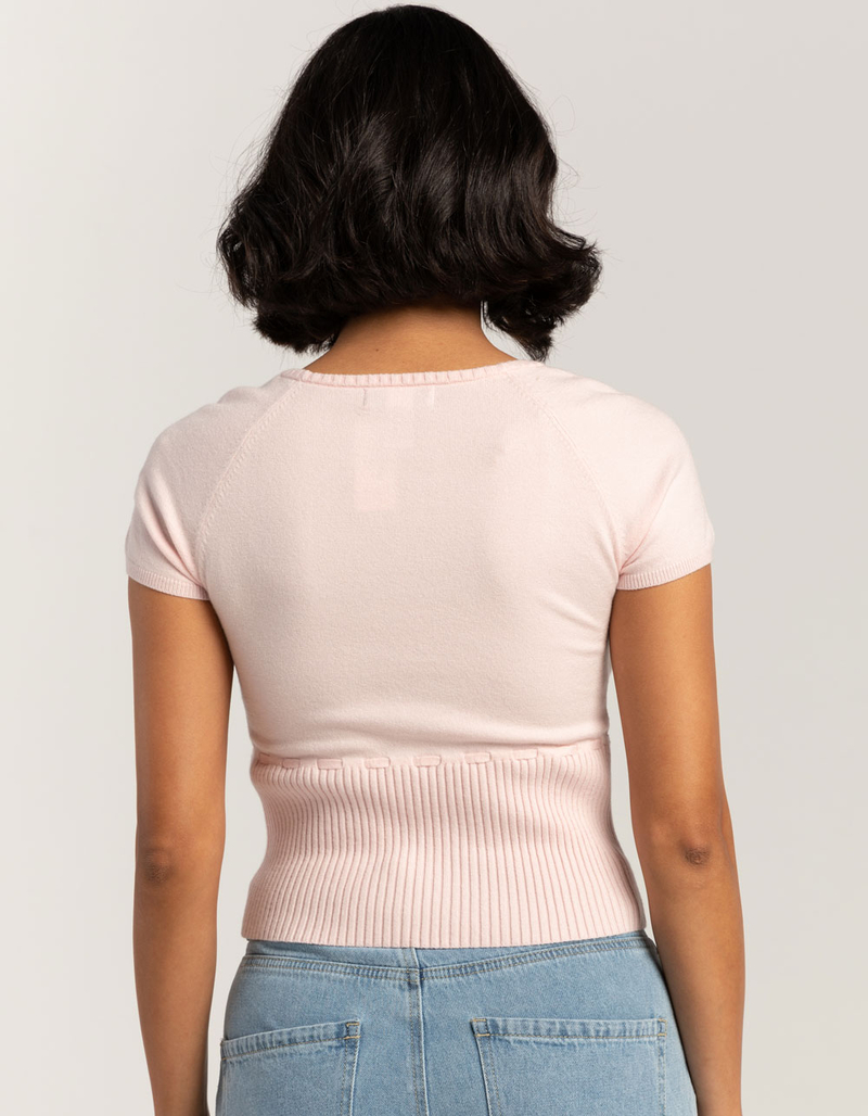 RSQ Womens Ribbon Rib Sweater image number 3