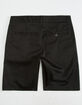 BLUE CROWN Slim Black Mens Chino Shorts image number 2
