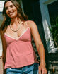 RSQ Womens Stripe Babydoll Top image number 6