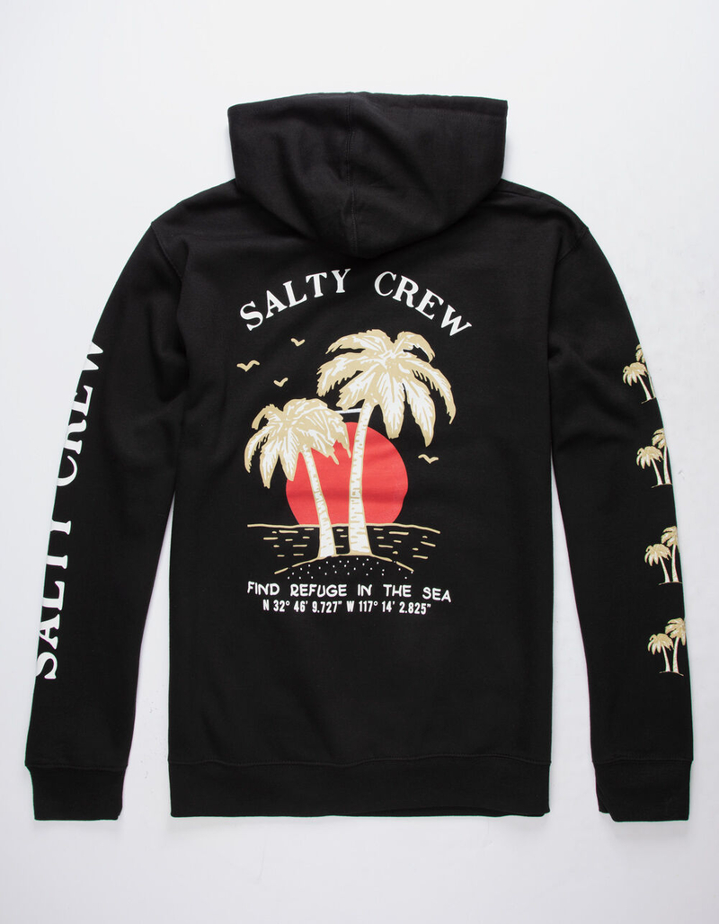 SALTY CREW Twin Palms Mens Hoodie - BLACK | Tillys
