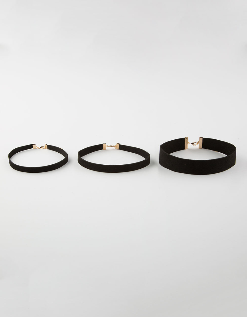 FULL TILT 3 Pack Suede Chokers image number 0