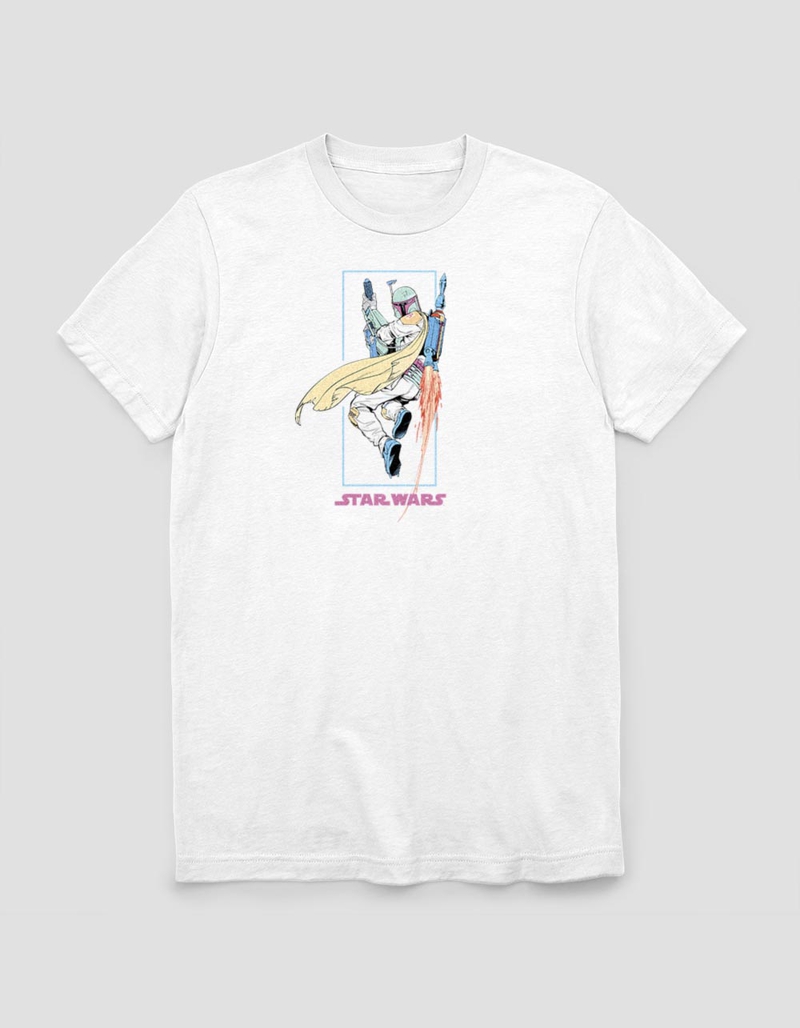 STAR WARS Boba Fett Flying Box Unisex Tee image number 0