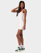 EDIKTED Adele Open Back Ribbed Mini Dress image number 2