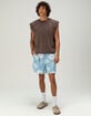 RSQ Mens Washed Crop Muscle Tee image number 4