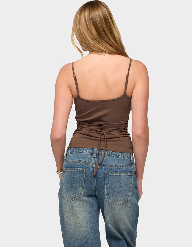 EDIKTED Nancie Lace Up Tank Top image number 2
