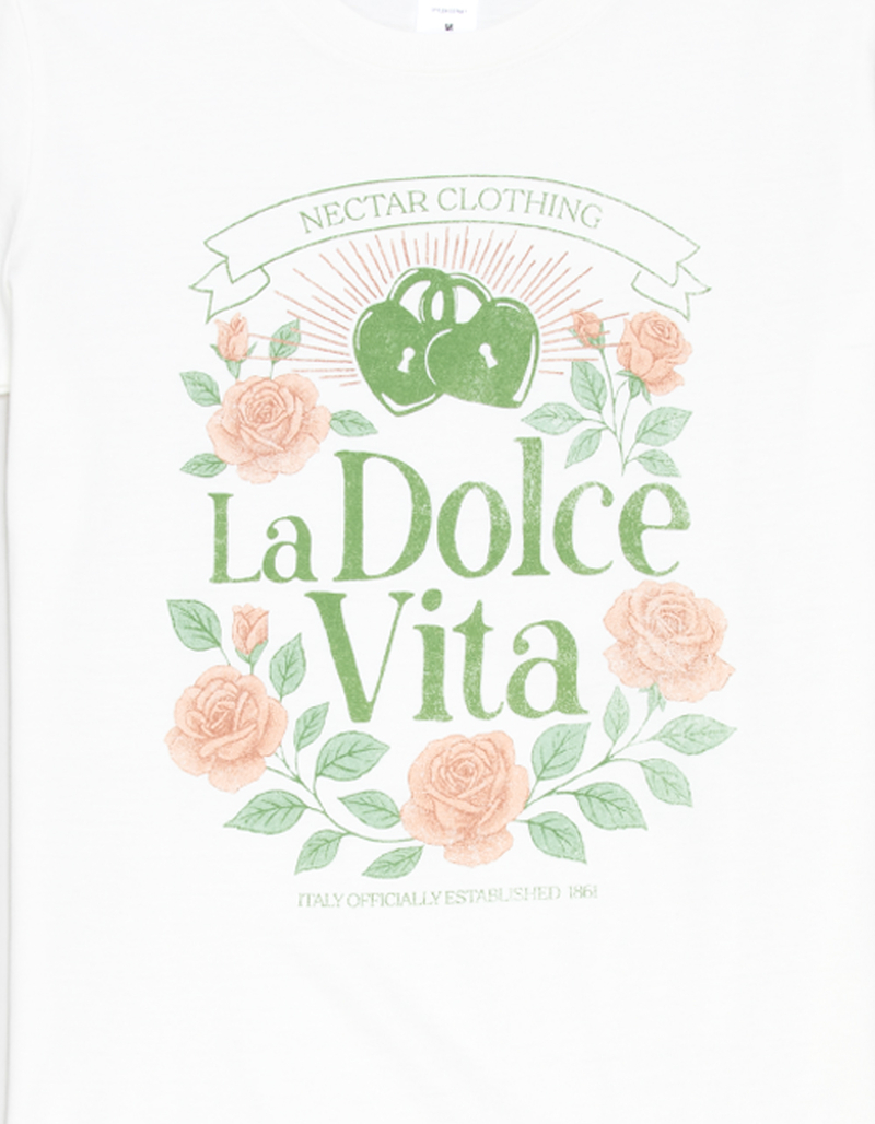 NECTAR CLOTHING La Dolce Vita Girls Boyfriend Tee image number 1