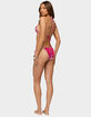 EDIKTED Seffey Metallic Triangle Bikini Top image number 3