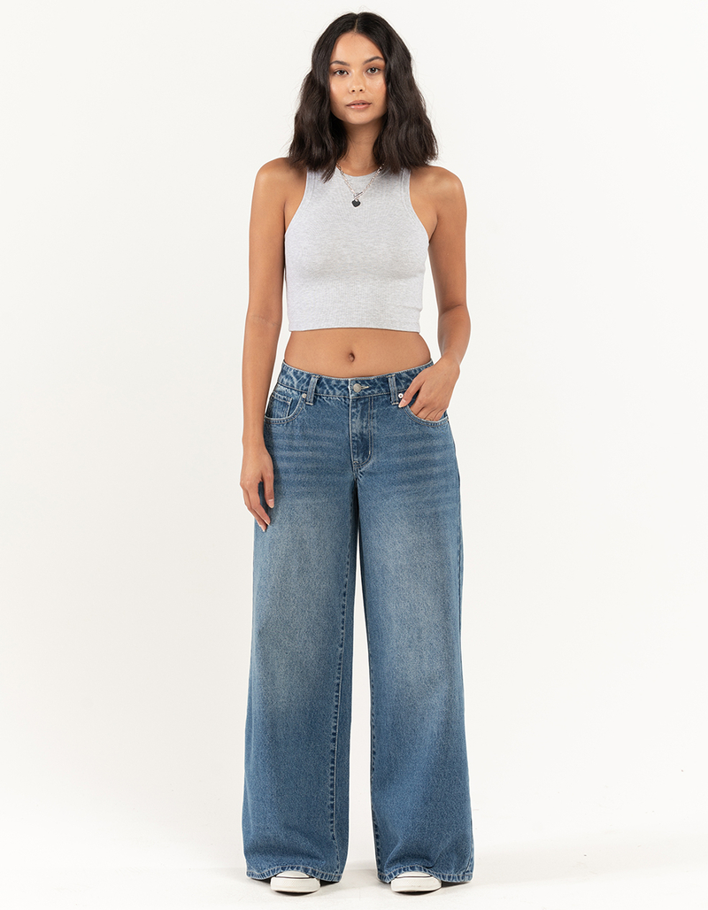 RSQ Womens Low Rise Wide Leg Jeans image number 0