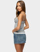 EDIKTED Jorja Lacey Babydoll Henley Top image number 3