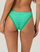 FULL TILT Textured Stripe Cheeky Bikini Bottoms image number 4