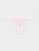 FULL TILT Rib Lace Trim Thong image number 1