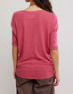 FREE PEOPLE High Line Womens V-Neck Tee image number 2