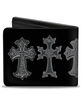 BUCKLE-DOWN Crosses Bifold Wallet image number 2