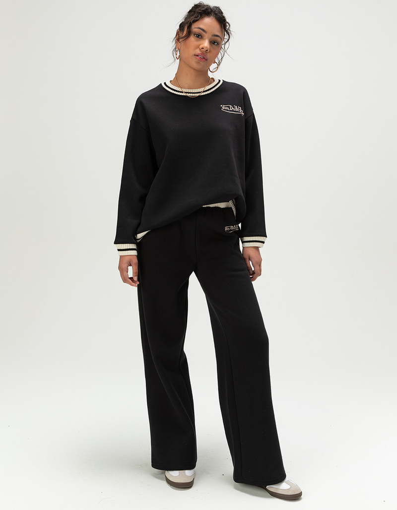 VINTAGE HAVANA x Von Dutch Stripe Womens Wide Leg Sweatpants image number 0