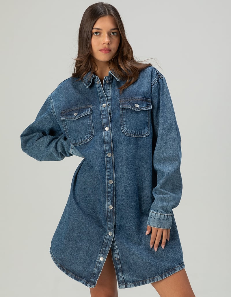 NOISY MAY Malva Womens Denim Dress image number 2