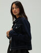 WEST OF MELROSE Zip Front Womens Denim Jacket image number 3