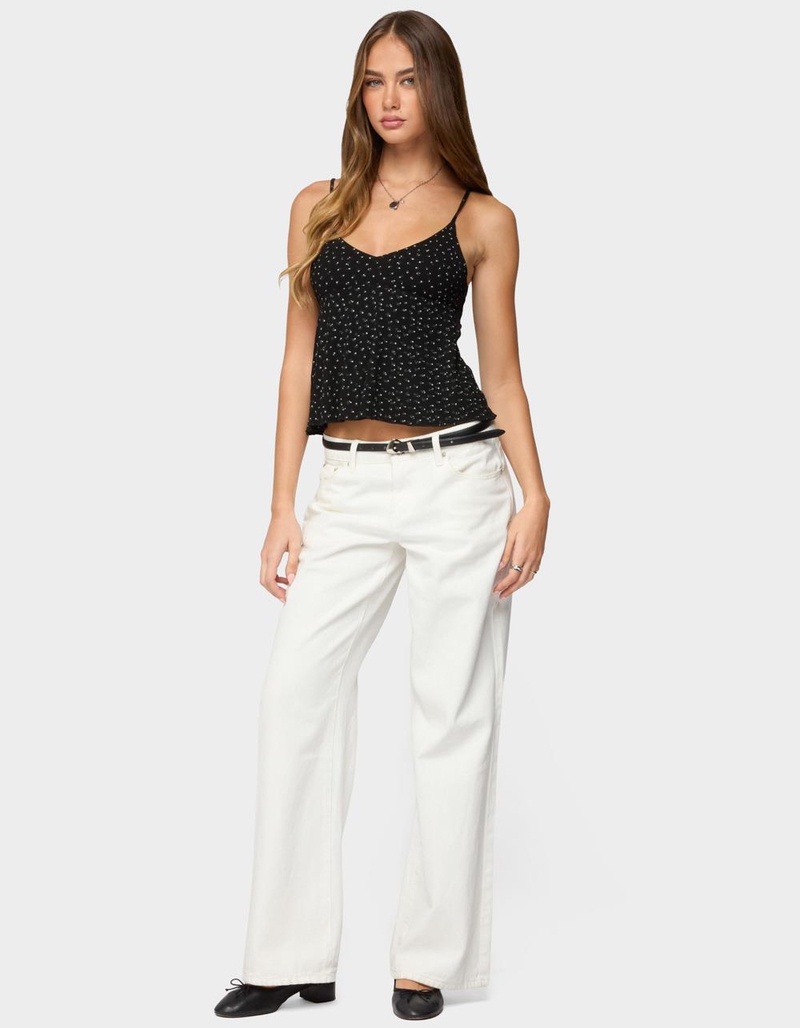 EDIKTED Kelli Floral Babydoll Tank Top image number 3