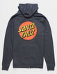 SANTA CRUZ Classic Dot Mens Zip-Up Hoodie image number 1