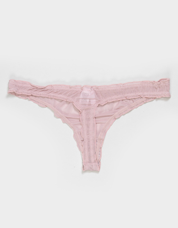 FULL TILT Lettuce Edge Mesh Thong Alternative Image