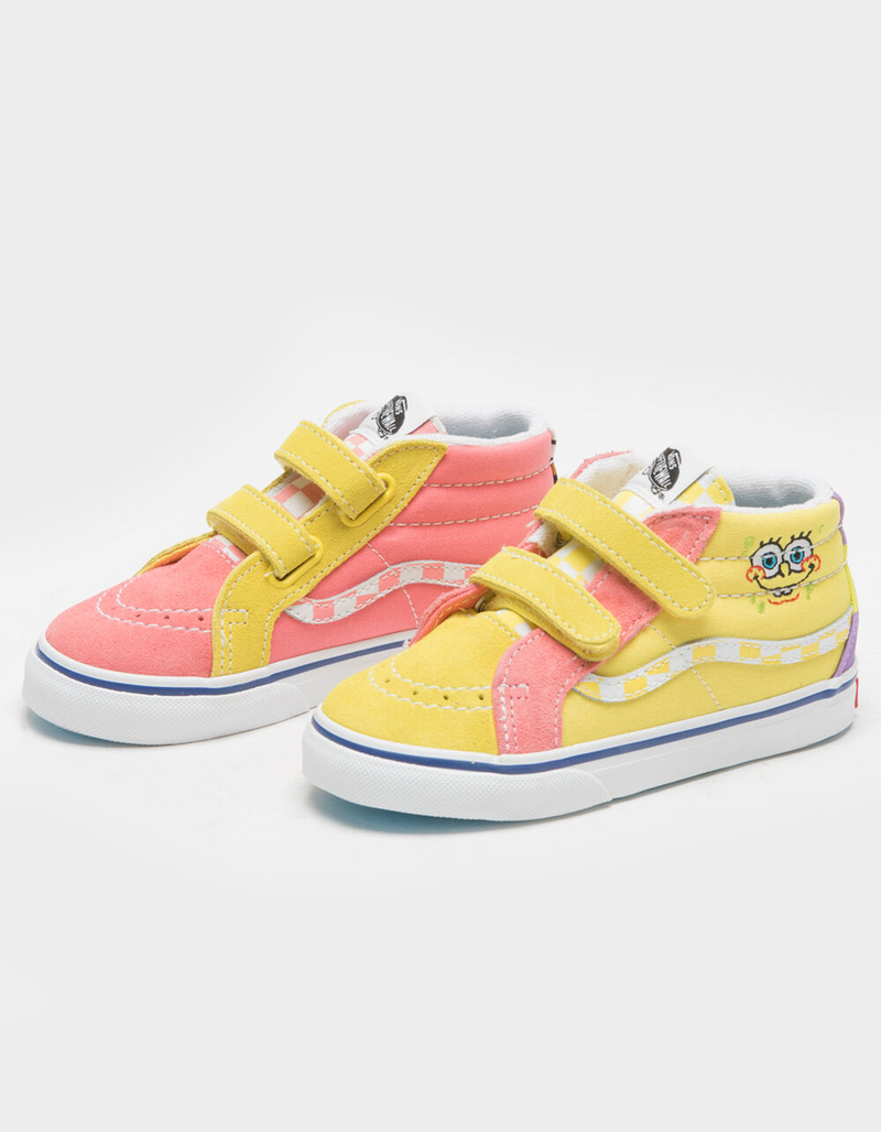 VANS x SpongeBob SquarePants Sk8 Mid V Toddler Shoes image number 0