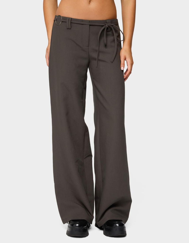 EDIKTED Raphael Tie Belt Pants image number 0