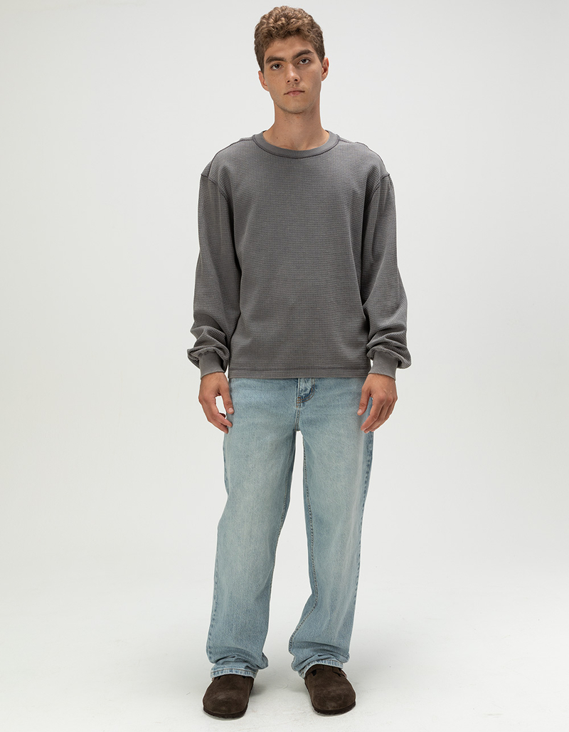 RSQ Mens Loose Light Wash Jeans image number 4