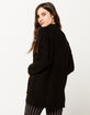 IVY & MAIN 2-Pocket Cozy Black Womens Cardigan image number 3