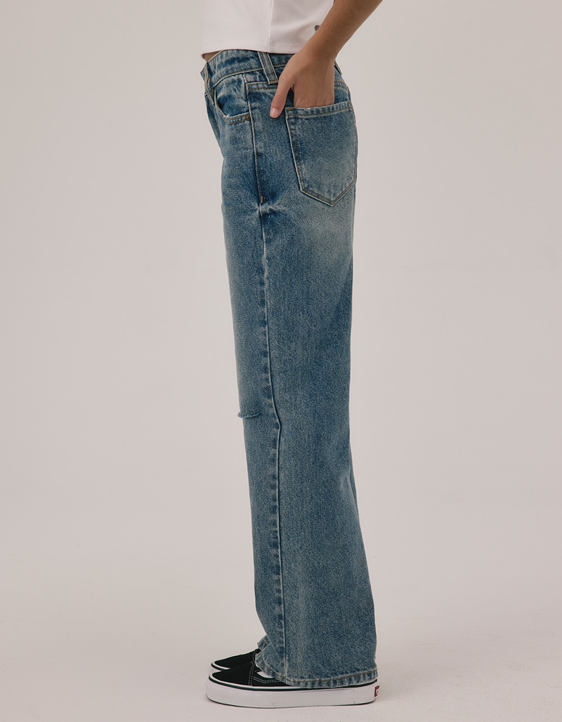 RSQ High Rise Wide Leg Girls Jeans image number 2