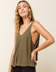 FREE PEOPLE Dani Womens Olive Tank image number 2