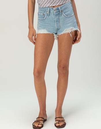 LEVI'S 501 Original Fit Womens Micro Shorts - Ojai Luxor Heat Alternative Image